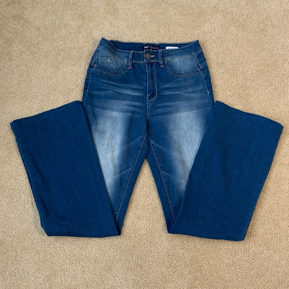 YMI Luxe high rise flare jeans